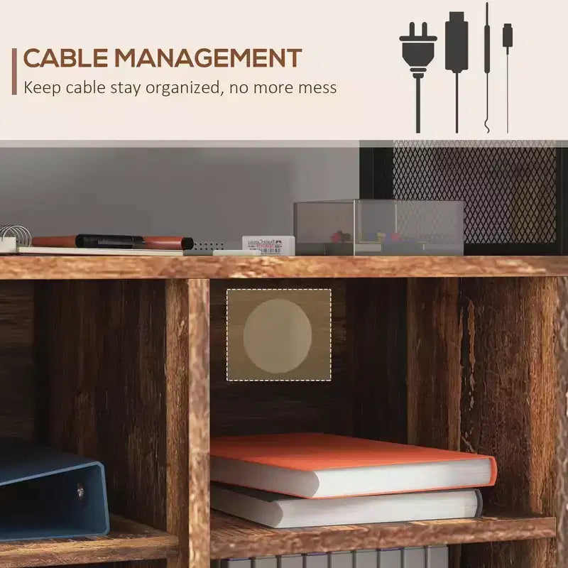 Soporte para impresora con toma de corriente y puertos de carga USB, mesa industrial móvil para impresora con almacenamiento y ruedas