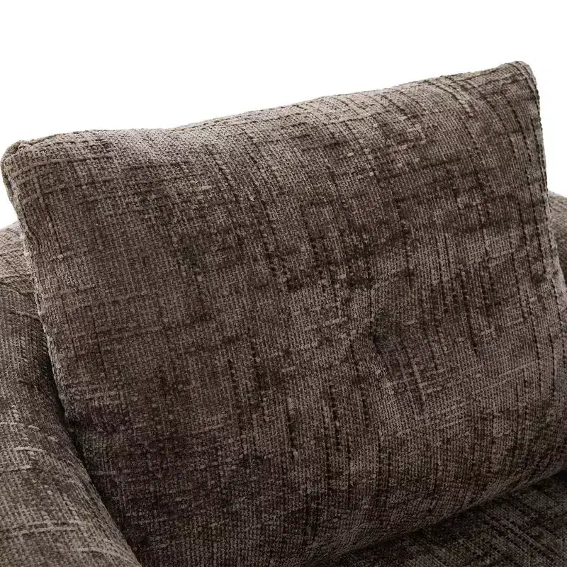 Sillón giratorio tipo barril con cojín de doble capa, capacidad de 250 lb, sillón decorativo redondo de chenilla de 36.6 para sala de estar y oficina