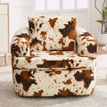 Sillón giratorio tipo barril con cojín de doble capa, capacidad de 250 lb, sillón decorativo redondo de chenilla de 36.6 para sala de estar y oficina
