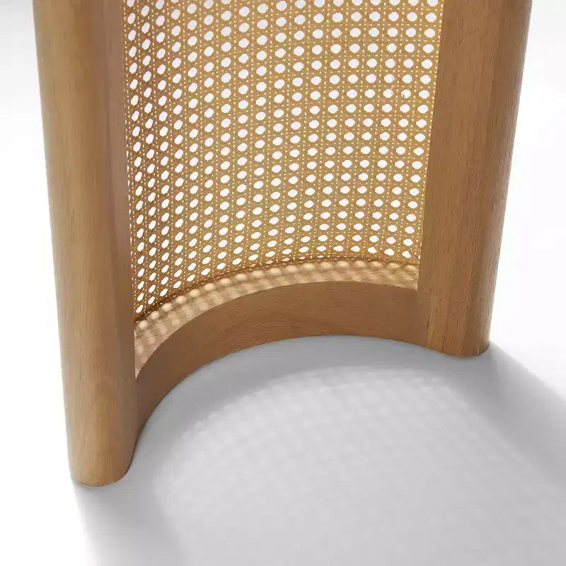 Mesa consola ovalada de 60 con patas de pedestal de rejilla de caña, mesa estrecha y moderna para sofá y entrada, para pasillo, sala de estar y recibidor