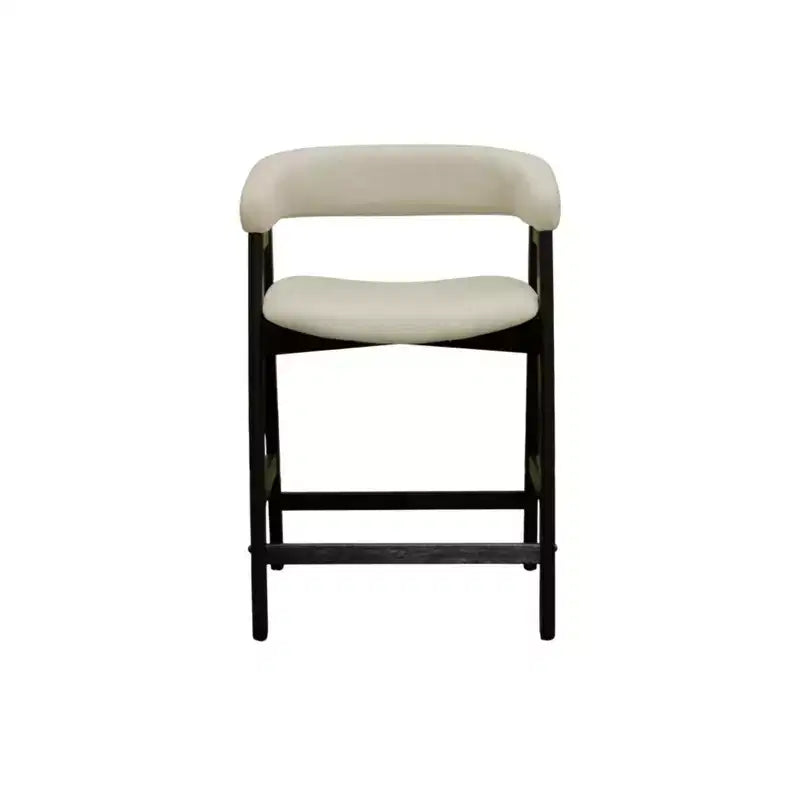 Chaises de comptoir, noir vintage (lot de 2)