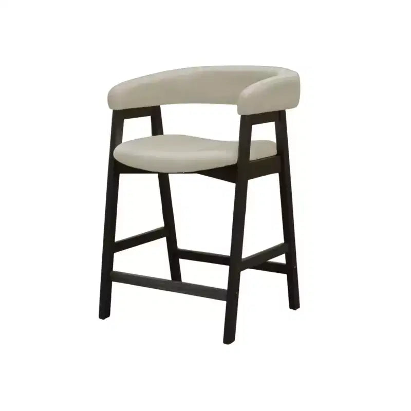 Chaises de comptoir, noir vintage (lot de 2)