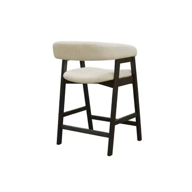Chaises de comptoir, noir vintage (lot de 2)