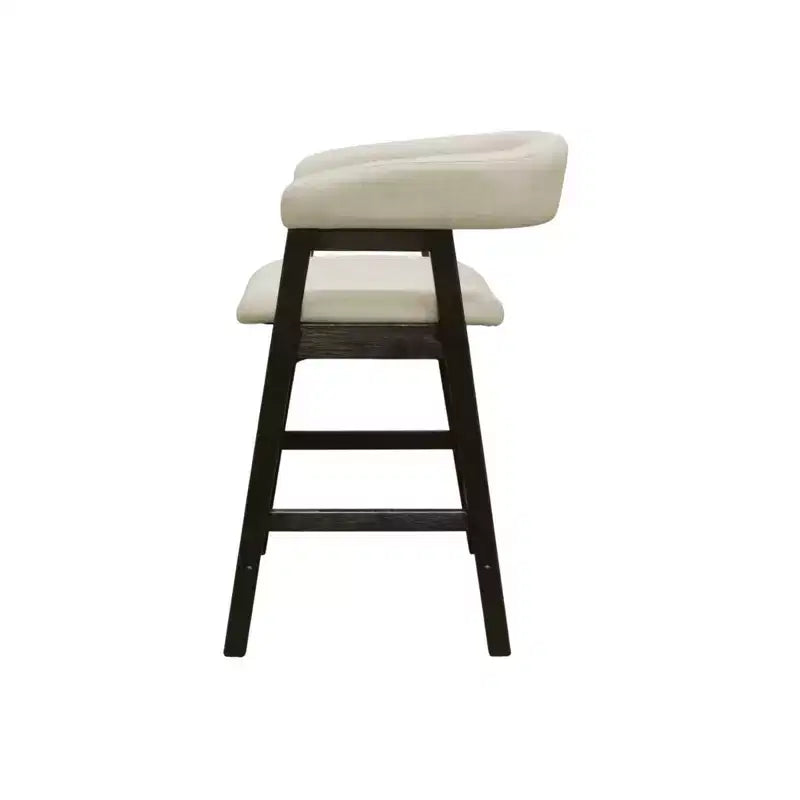 Chaises de comptoir, noir vintage (lot de 2)