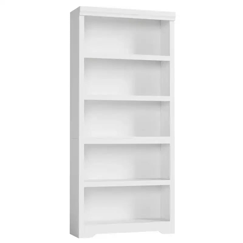 Estantería de estilo rústico de 5 niveles, librero alto de 69 con estantes ajustables y diseño antideslizante, estante abierto para oficina en casa y sala de estar