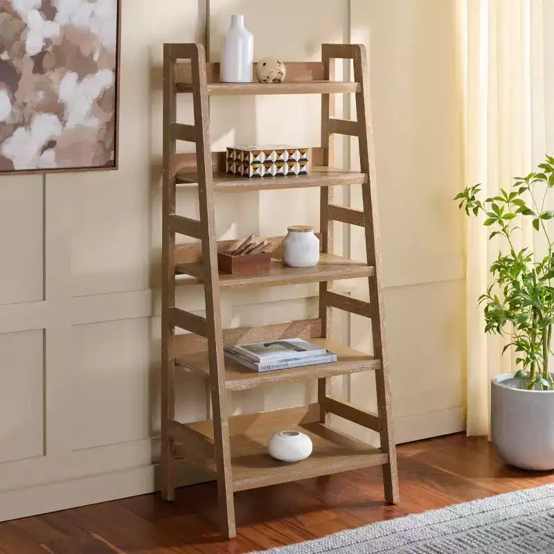 Bücherregal mit 5 Ebenen - Beige