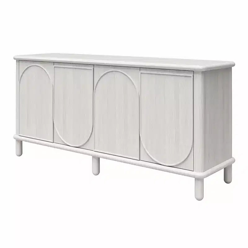 Sideboard aus rustikalem Holz mit verstellbaren Einlegeböden