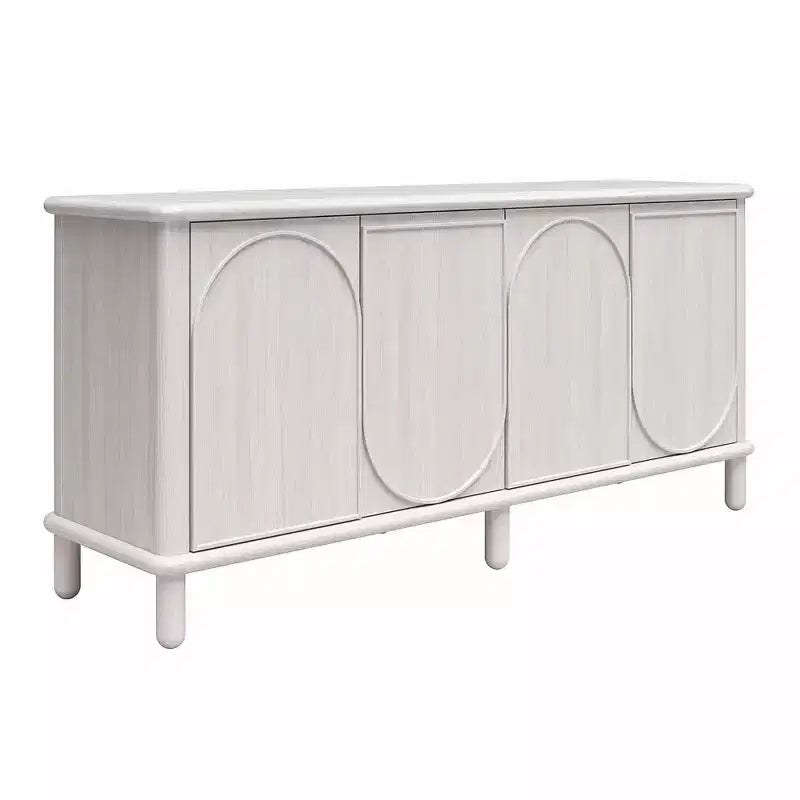 Sideboard aus rustikalem Holz mit verstellbaren Einlegeböden