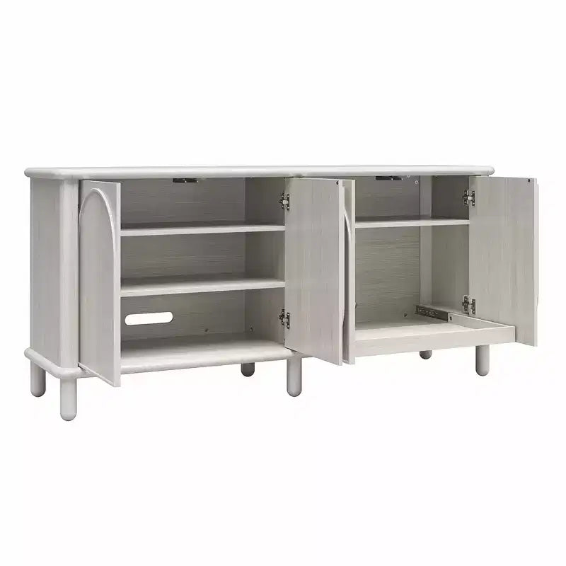 Sideboard aus rustikalem Holz mit verstellbaren Einlegeböden